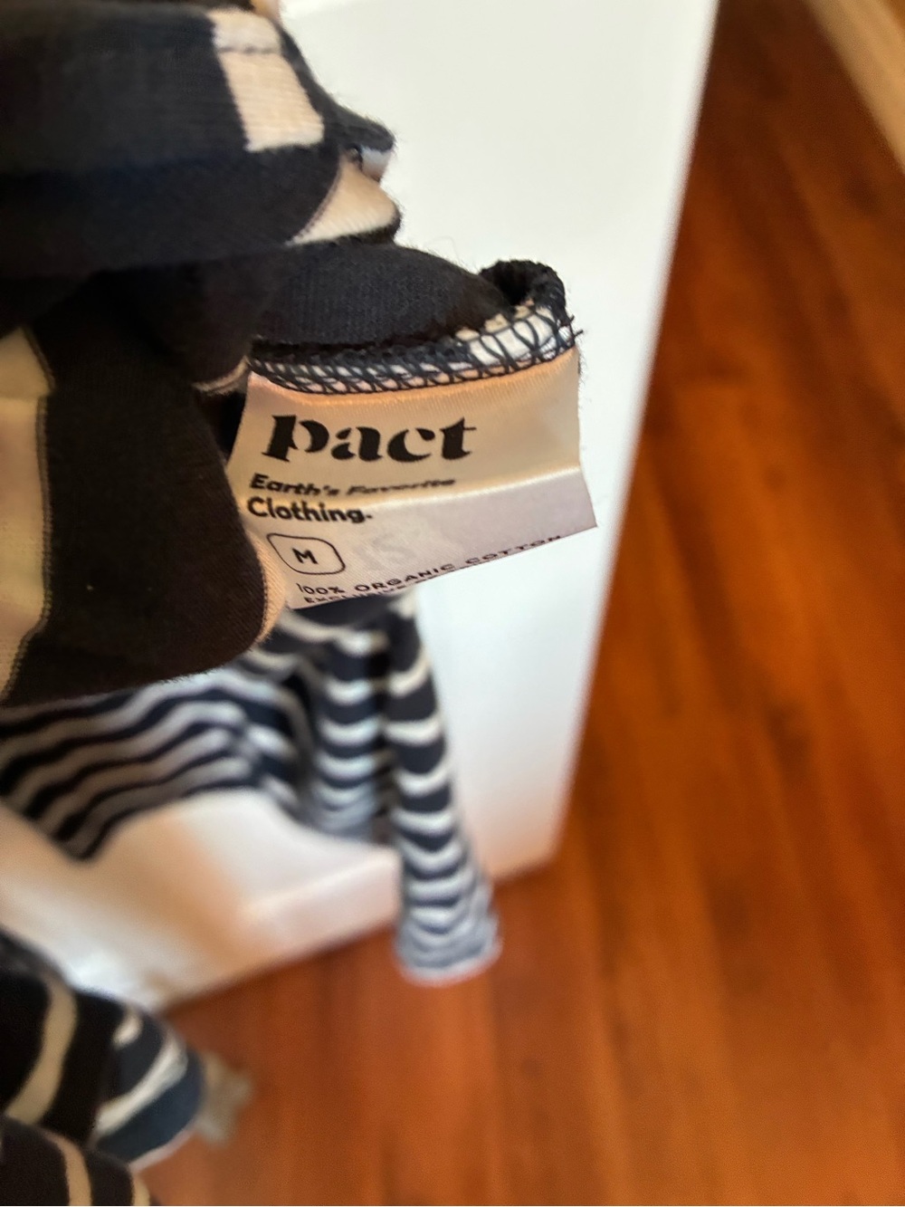 Pact Women's Monterey Stripe
Softspun Tank Midi Dress, Size Medium, Blue & White - Picture 7 of 7